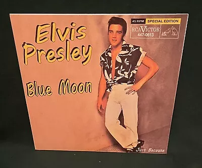 Elvis Presley RCA 447-0613 Gold Standard Blue Moon 45 Repro Sleeve MINT • $49.95