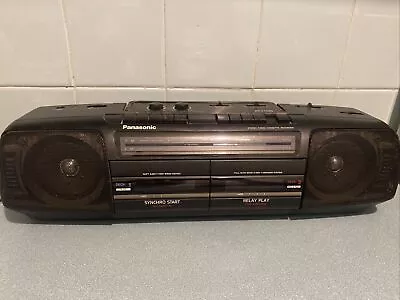 Vintage Panasonic RX-FT510 Radio Double Cassette Recorder Boombox FM AM • $150