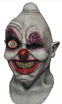 $48.99 • Buy Moving Eye Clown Mask-Adult Crazy Eye Creepy Scary Clown Mask New!