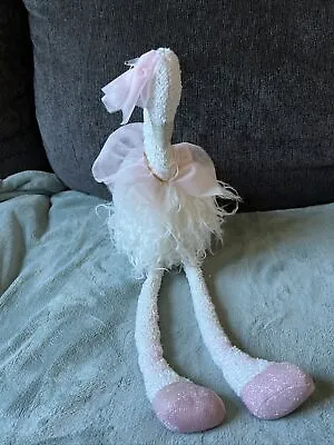 Mudpie Swan Pink Ballerina Doll Plush Stuffed W Bow Plush Stuffed Animal Toy 19  • $22.99