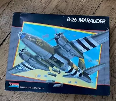 Monogram B-26 Marauder Plastic Model Airplan Kit 5506 1989 Made In USA 1:48 • $55