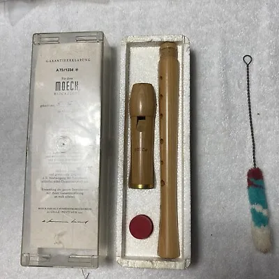 Moeck Vintage 1974 BlockFlote German Wood Flute Recorder W/ Box • $90