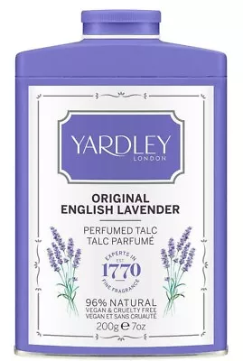 Yardley London Original English Lavender Perfumed Talc 200g • £19.99