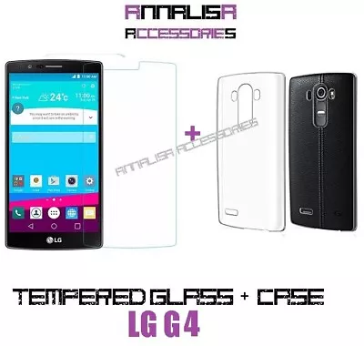 $11.30 • Buy Case Cover+Film Tempered Glass LG G4 Protection Case Tempered Glass