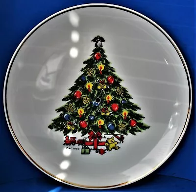 Vintage Mount Clemens China Christmas Tree Plate For Tidbit Tray Missing Handle • $5.95