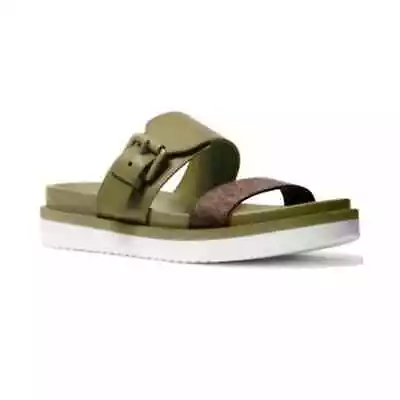 Michael Michael Women's Kors Bo Slide Sandals Oregano US 6.5 • $46