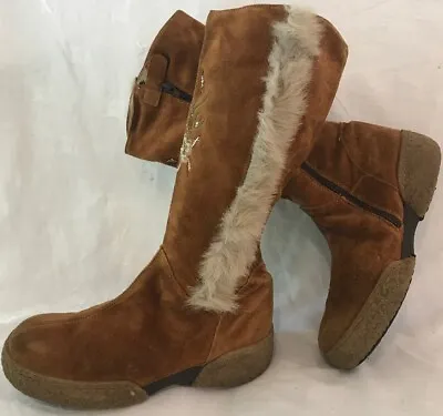 £26 • Buy Girls Buckle My Shoe Brown Suede Lovely Boots Size 34 (801ww)