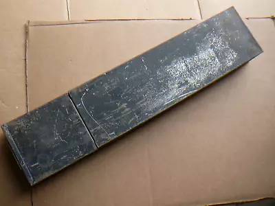 $14.99 • Buy Antique Tin Tole Flat Document Box Safety Deposit Drawer Hinged Lid 21.5  Long
