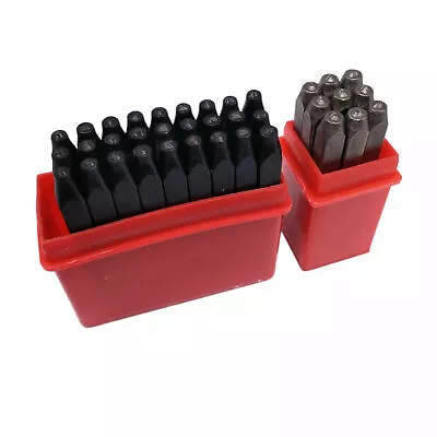 36pcs Letter & Number Stamp Punch Set Hardened Steel Metal 1.5mm~12.5mm No Box • £35.56