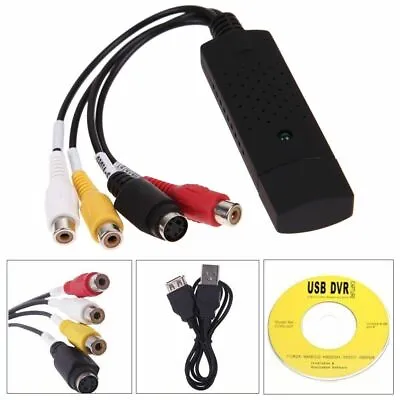 New USB 2.0 VHS Tape To PC DVD Audio Video Capture Card Converter Adapter • £7.99