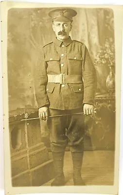 WW1 Photo British Soldier The Buffs (Royal East Kent Regiment) 13.5x8.5cm (R6) • £10