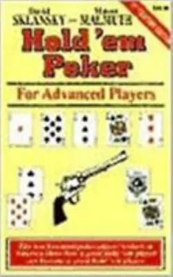 Hold 'em Poker: For Advanced Players - 9781880685228 Paperback David Sklansky • $3.96