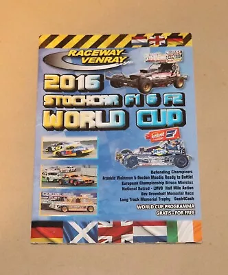 2016 Venray F1 & F2 Stock Car World Cup & Ministox Euro Programme 20/21 August • £1.45