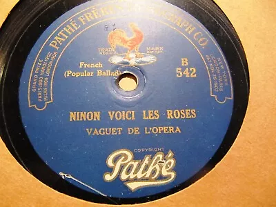 1907 Albert VAGUET Tenor FRENCH CHANSONS Ninon Voici Les Roses Peupliers PATHE X • $12.99