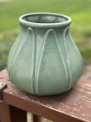 Arts & Crafts Matte Green ROYAL HAEGER  Pottery Vase • $175