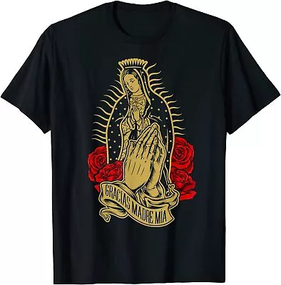 New Limited Our Lady Virgen De Guadalupe Virgin Mary Gracias Madre Mía T-Shirt • $22.55