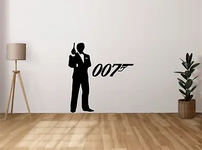 James Bond 007 Wall Art Decal Sticker Home Decor Film FI61 • £21.98