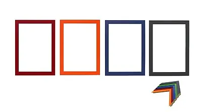 Colour Range Wood Picture Frame Photo Frame Poster Frame Choice Of Colours Grey • £6.16