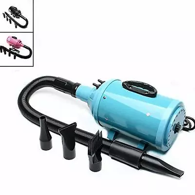 £48.99 • Buy Professional 2800W Pet Blower Dryer Hair Grooming Blue Low Noise Dog Cat EU Plug