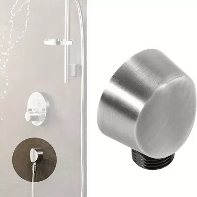 A725BN Round Drop Ell Handheld Shower Wall Connector Brushed Nickel • $19