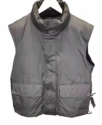 Cabelas Premier Northern Goose Down Men’s Vest Jacket Green  Full-Zip + Snaps  L • $49.99