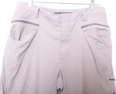 Mammut Stretch Gray Side Zipper Lightweight Casual Trouser Pants Mens 34 • $33.99