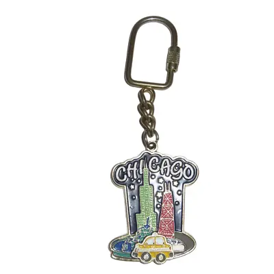 Chicago Souvenir Keychain Skyline Boat Moving Car Metal Illinois • $6.79