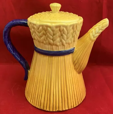 Vintage Jay Willfred Andrea By Sadek Ceramic Wheat Teapot With Lid • $50