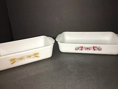 Vintage Set Of 2 Fire King Casserole Dishes • $25