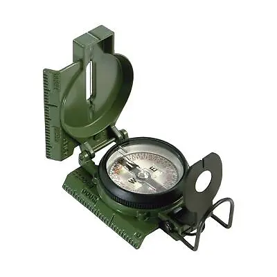 US Military Phosphorescent Lensatic Waterproof Hand Held Compasses With Pouch • $39.90