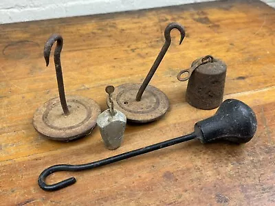 Antique Scale Weights & Hangers ~ Miscellaneous Scale Components • $27