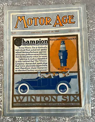 Motor Age Magazine Vol XXX No 9  August 31 1916 Car Advertising • $14.95