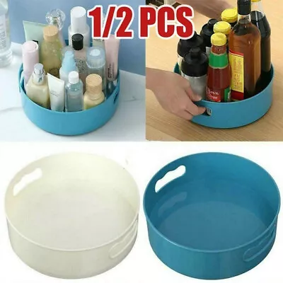 1/2x Turntable Kitchen Pantry Rotation Storage Tray Lazy Susan Organizer Rack • £8.29