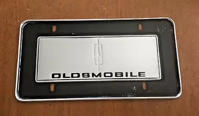 Oldsmobile License Plate Booster Front Dealership Showroom Silver Black • $140