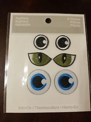 Monster Eyes Iron On Patches Three Pairs Of Eyes Applique Iron On Patches • $4