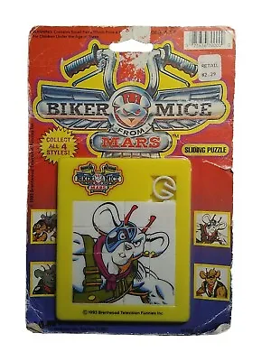 Vintage Biker Mice From Mars Sliding Puzzle SEALED Classic Toy 1993 Brentwood • $20