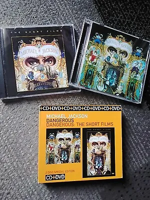 MICHAEL JACKSON : Dangerous/Dangerous: The Short Films CD ..DVD  .. EXCELLENT CO • £6.99