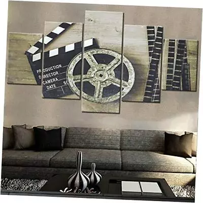 Movie Theater Decor Black And White Pictures Metal 60''W X 32''H Artwork-02 • $86.32