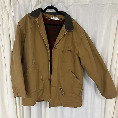 VTG 90s LL Bean Canvas Chore Coat Barn Hunting Jacket Mens XLARGE With Liner • $79.95