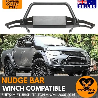 $499 • Buy Nudge Bar Bull Steel Winch Compatible Suits Triton MN ML 2006 -2014 Challenger 