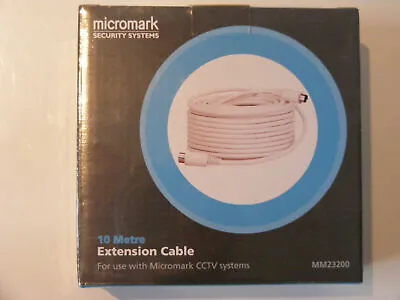 Micromark CCTV MM23200 Camera Extension Cable 10 Metre NEW Boxed • £14.99