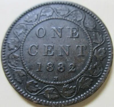 1882 H Canada's Large One Cent Coin#1 Stellar Ultra Rare Stunning Look • £309.90