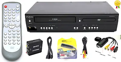 Funai DVD VCR Player Converts VHS To Digital File By USB 2.0 Capture Converter • $149.99