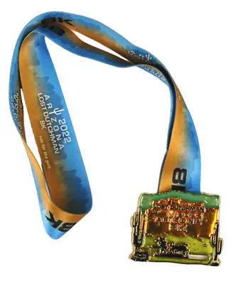 2022 Arizona Lost Dutchman Marathon Race Medal 8K Sliding Gold Miner • $19.98