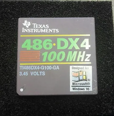 Texas Instruments 486 DX4100 100MHz Processor CPU DX4-100 (Used) • $121.67
