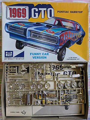 *ultra Rare! Original Vintage Mpc 1969 Pontiac Gto Ht Funny Car Kit *super C@@l! • $635