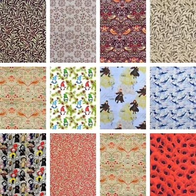 Extra Wide Cotton Fabric Prints Half Metre Quilt Clothing Apparel Craft Material • £7.50