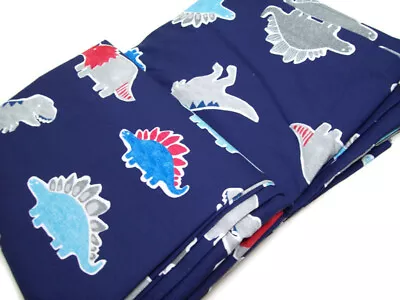 Pottery Barn Kids Dempsey Dino Dinosaur Organic Cotton Full Queen Duvet Cover • $119.99