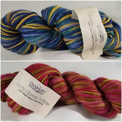 Cascade Yarns Pure Alpaca Paints 100% Baby Alpaca-Hand Dyed 220y 100g 3.5oz • $10.90