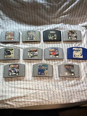 Lot Of 11 - Untested Nintendo 64 Games As Is. Some Are Cosmetically Damaged • $20